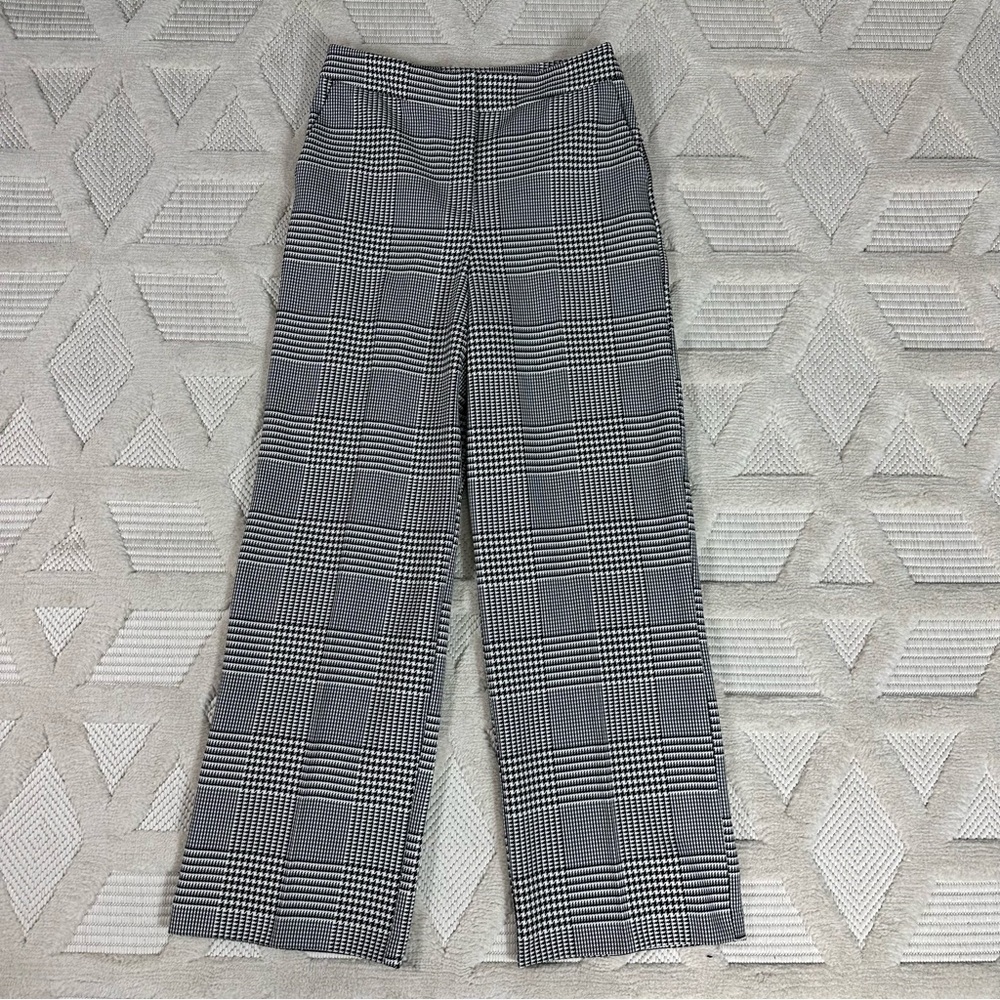 CYNTHIA ROWLEY Pants Sz 6 Houndstooth High Rise Trouser - Picture 6 of 14
